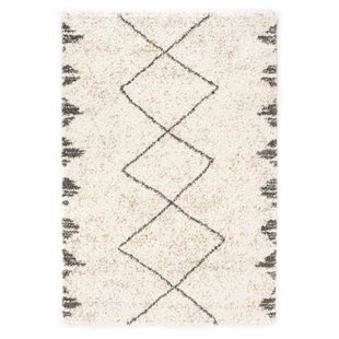 Boho&me Hoogpolige loper berber Artisan - wit|grijs - 80x200 cm Boho&me Hoogpolige loper berber Artisan - wit|grijs - 80x200 cm