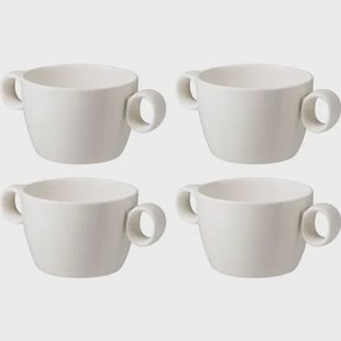 Maastricht Porselein Soepkom Lux 30 cl Offwhite 4 stuk(s)