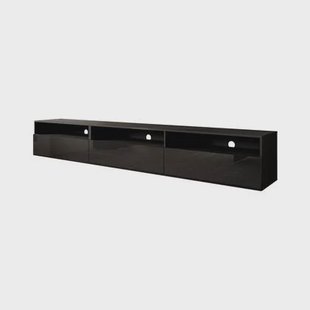 Meubella - TV-Meubel Antrix - Zwart - 270 cm