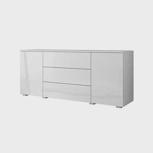 Meubella Dressoir Pure - Wit - 150 cm Meubella Dressoir Pure - Wit - 150 cm
