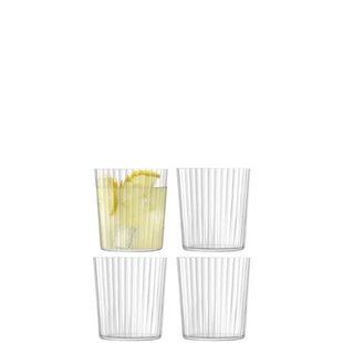 L.S.A. - Gio Line Tumbler Glas 390 ml Set van 4 Stuks