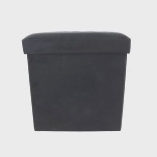 MISOU Opbergpoef met Deksel Poef met Opbergruimte Opvouwbaar Opberg...