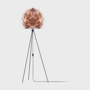 Umage Silvia Medium vloerlamp copper - met tripod zwart - Ø 50 cm Umage Silvia Medium vloerlamp copper - met tripod zwart - Ø 50 cm