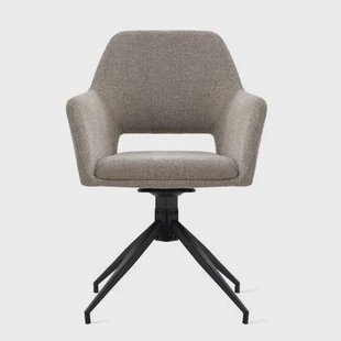 by fonQ Twist Eetkamerstoel - Linnen - Taupe