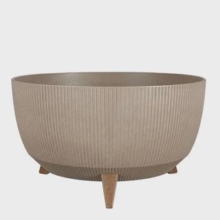 Mica Decorations Doppio Schaal op Poten - H22 x Ø47 cm - Taupe Mica Decorations Doppio Schaal op Poten - H22 x Ø47 cm - Taupe