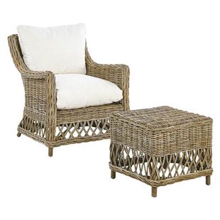 Beliani - RIBOLLA - Tuinstoel - Natuurlijk - Rotan