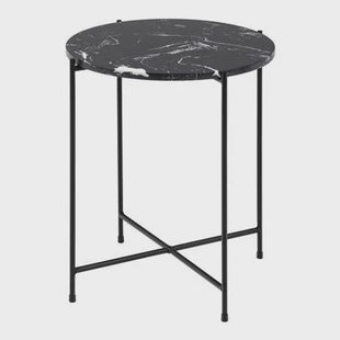 by fonQ Dainty Bijzettafel Ø 42 cm - Zwart