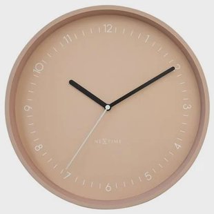 NeXtime - Wandklok 30cm-Stil-Roze-Aluminium-NeXtime Berlin