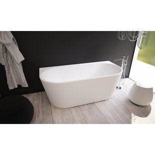 Ideavit Alexa half vrijstaand bad 170x80cm acryl wit mat 290306