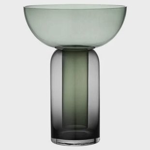 Torus vaas small zwart|forest