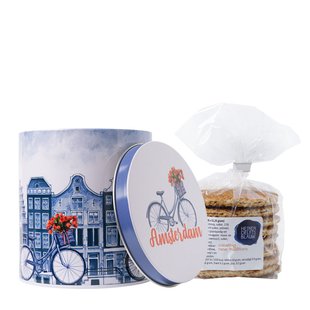 Stroopwafel blik Amsterdam (incl. stroopwafels)