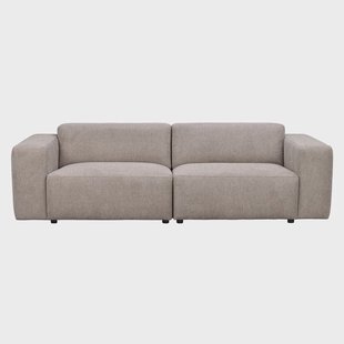 Willard gestoffeerde 3 zitsbank beige - 236 cm