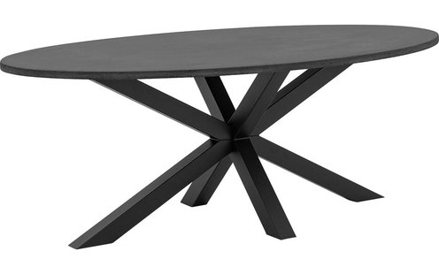 Goossens Eettafel Stone, Ovaal 210 x 120 cm