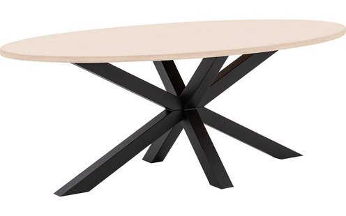 Goossens Eettafel Stone, Ovaal 210 x 120 cm
