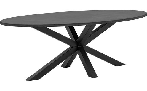 Goossens Eettafel Stone, Ovaal 220 x 120 cm