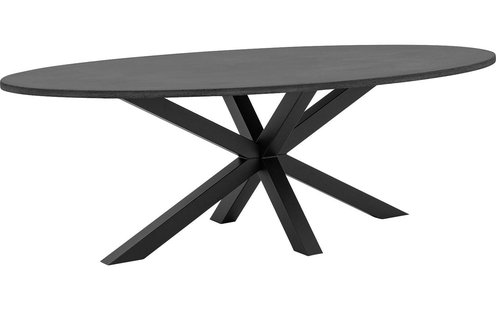 Goossens Eettafel Stone, Ovaal 240 x 120 cm