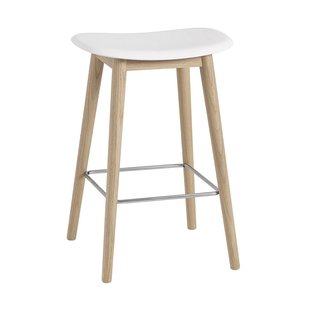 Fiber Barkruk - Houten Onderstel