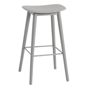 Fiber Barkruk - Houten Onderstel