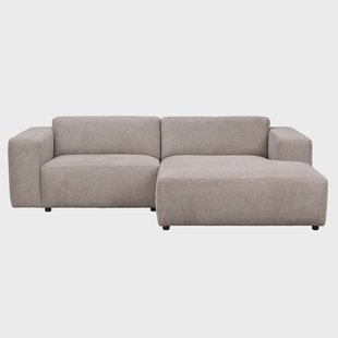 Willard gestoffeerde 3-zits hoekbank beige - rechts - 234 cm Willard gestoffeerde 3-zits hoekbank beige - rechts - 234 cm