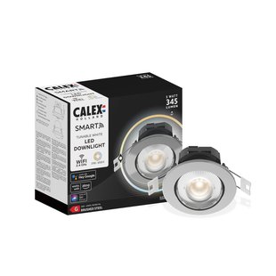 Calex Smart downlight Plafond inbouwlamp, staal