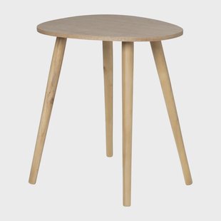 Bijzettafel lund ovaal klein - naturel - 50x38x45 cm