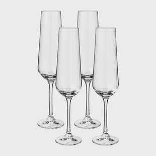 Champagne glazen kristal - 200 ml - set van 4
