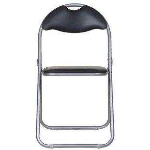 2e Halve Prijs Leen Bakker - Klapstoel Meppel - Metaal/PVC - Zwart - 45x44x79 Cm