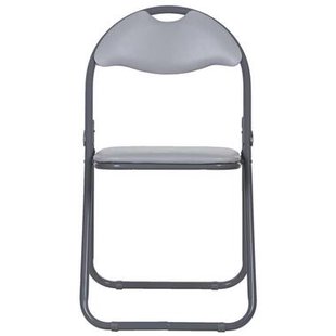 2e Halve Prijs Leen Bakker - Klapstoel Meppel - Metaal/PVC - Grijs - 45x44x79 Cm