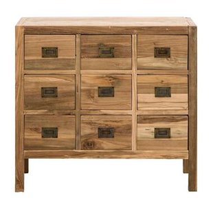 Leen Bakker - Kast Dean - Natural - 75x80x35 Cm - Hout - Bruin