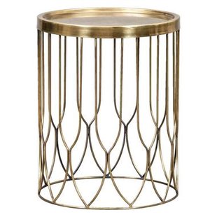 Bijzettafel Verdi - messingkleur - 50xØ40 cm - Leen Bakker Bijzettafel Verdi - messingkleur - 50xØ40 cm - Leen Bakker