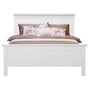 Leen Bakker - Bed Fleur - 140x200 Cm - Spaanplaat - Wit