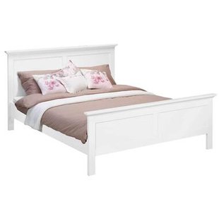 Leen Bakker - Bed Fleur - 160x200 Cm - Spaanplaat - Wit