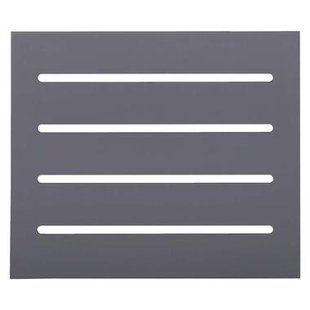 Leen Bakker - Hutwand Ties - Antraciet - Dicht - 1 Stuk - Grenenhout - Grijs - 86x74.5x1.5 Cm