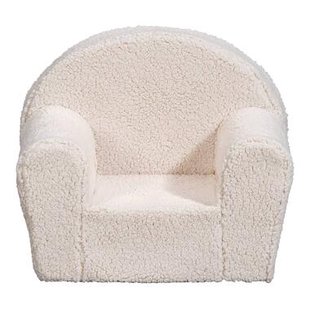 Leen Bakker - Kinderfauteuil Louise - Ecru - Stof - Crème - 53x44x36 Cm