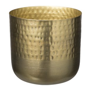 Plantenpot relief - goud - ø18.5x17.5 cm Plantenpot relief - goud - ø18.5x17.5 cm