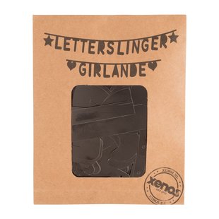 Maak je eigen letterslinger - zwart Maak je eigen letterslinger - zwart