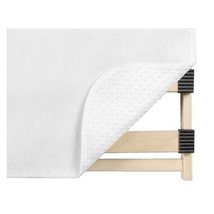 Leen Bakker - Ondermatrasbeschermer Noppen - 90x200 Cm - Polyester - Wit