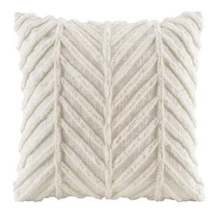 1+1 Gratis Leen Bakker - Sierkussen Boas - Off White - 45x45 Cm - Katoen - Wit