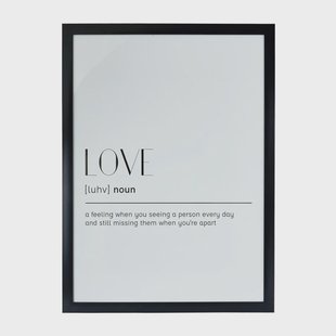 Fotolijst basic - zwart - 50x70 cm