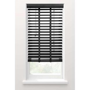 Leen Bakker - Fenstr Jaloezie 50 Mm - 120x180 Cm - Hout - Zwart