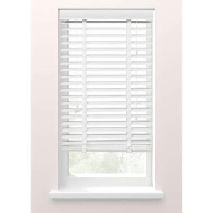 Leen Bakker - Jaloezie Houtlook 50 Mm - 60x130 Cm - PVC - Wit