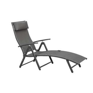 Leen Bakker - Ligbed Arles - Antraciet - 63,5x187x97,7 Cm - Metaal/Textileen - Grijs - 97.9x187x63.5 Cm