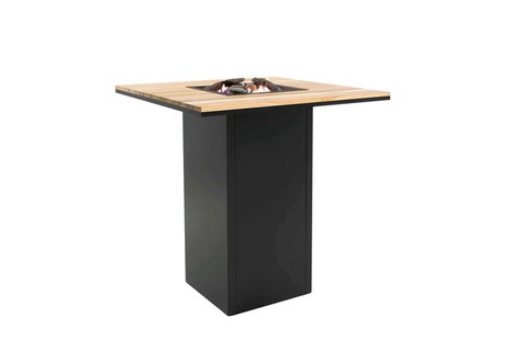 Cosi | Bartafel Cosiloft 100 | Black Frame | Teak Top