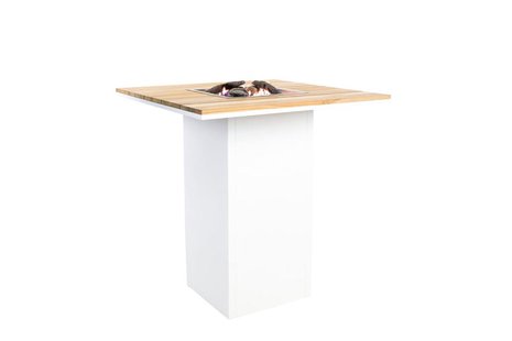Cosi | Cosiloft 100 Bartable | White Frame | Teak Top