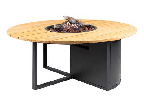 Cosi | Cosiloft 120 Round | Black Frame | Teak Top Cosi | Cosiloft 120 Round | Black Frame | Teak Top