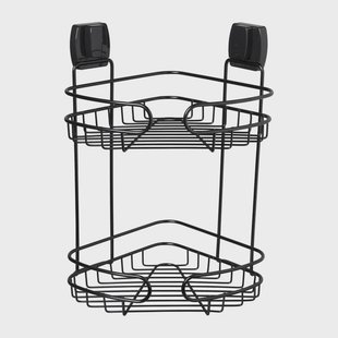 Easy lock doucherekje hoek - zwart - 21.5x21.5x34 cm