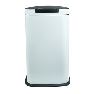 Afvalemmer push - wit - 38 liter