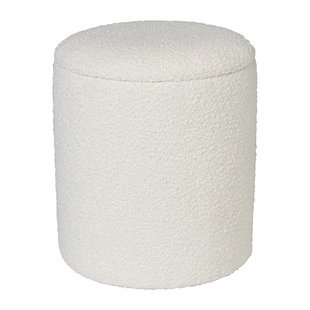 Teddy poef rond met opbergruimte - Troyes - ø35x40 cm