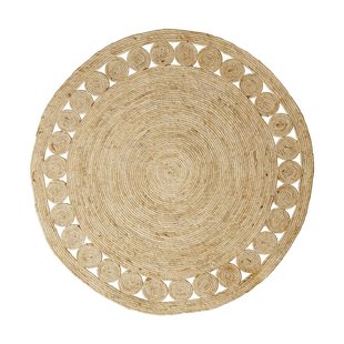 Vloerkleed riet - rond - ⌀120 cm