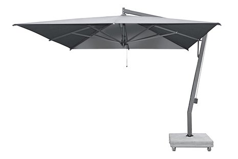 Borek | Capri Zweefparasol 350 x 350 cm Grafiet| Batyline Zwart
